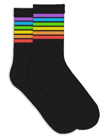 Black Rainbow Socks (Fits Sizes 8-11M)