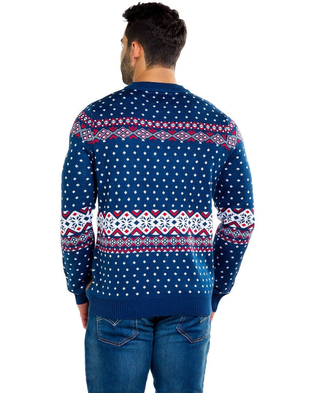 Men's Reindeer Climax Ugly Christmas Sweater