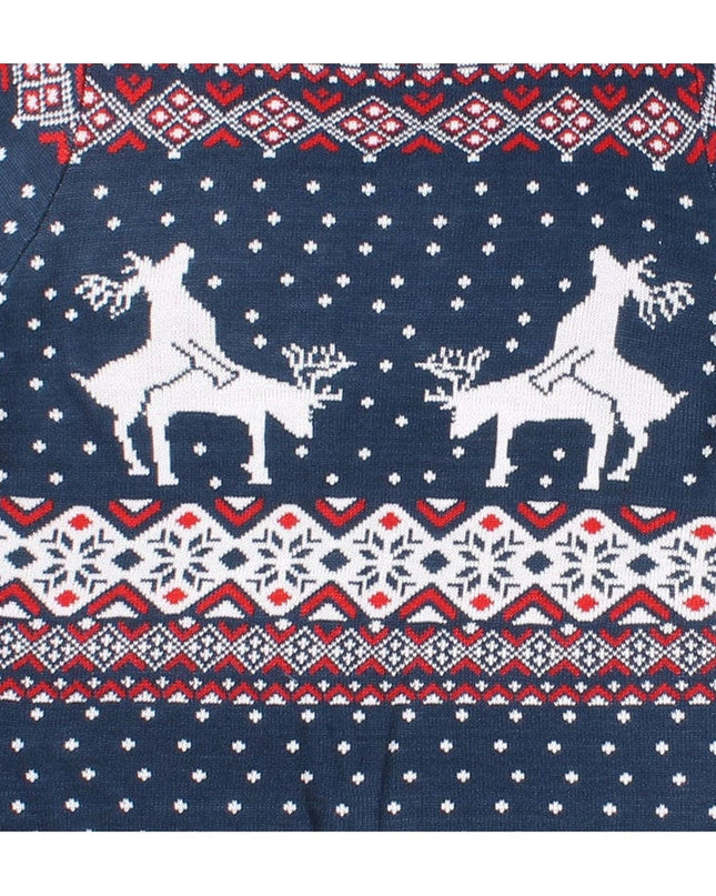 Men's Reindeer Climax Ugly Christmas Sweater