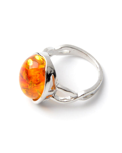 Boho Amber Ring