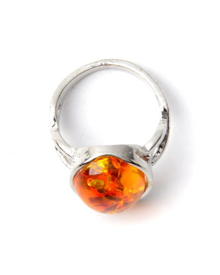Boho Amber Ring
