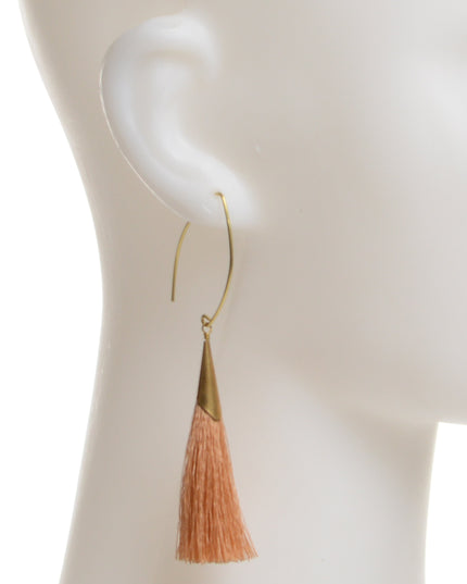 Brown Tassel Earrings Christmas Accessory