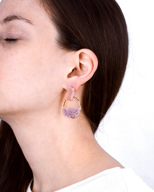 Powder Puffed Earrings - Cute Holiday Accessory