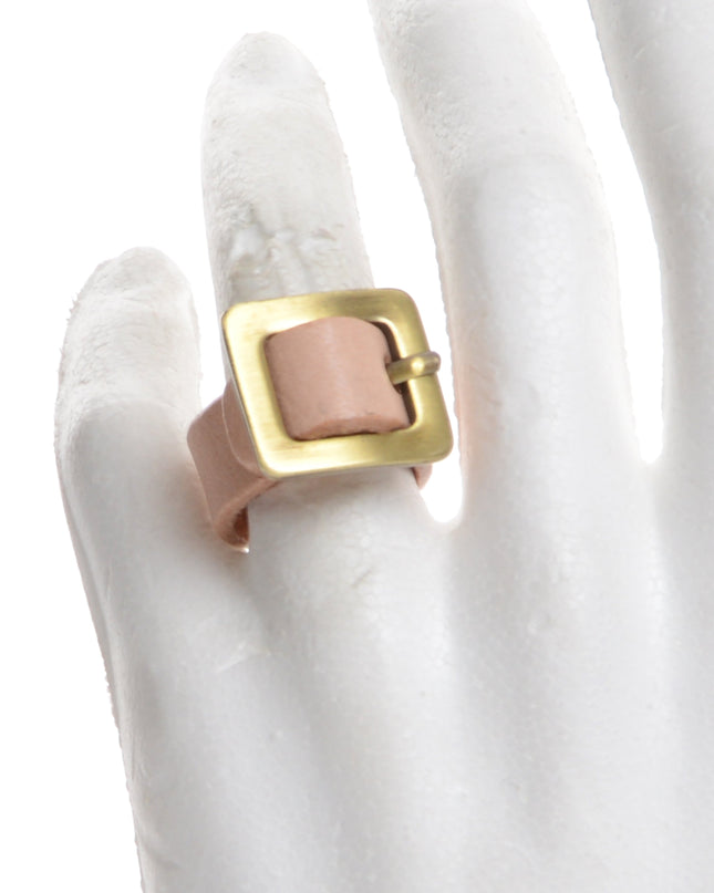 Powder Leather Ring