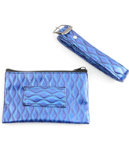 Blue Quilted Belt Bag for Kids and Adults