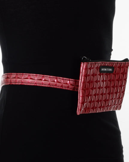 Trendy Pink Geo Belt Bag for All