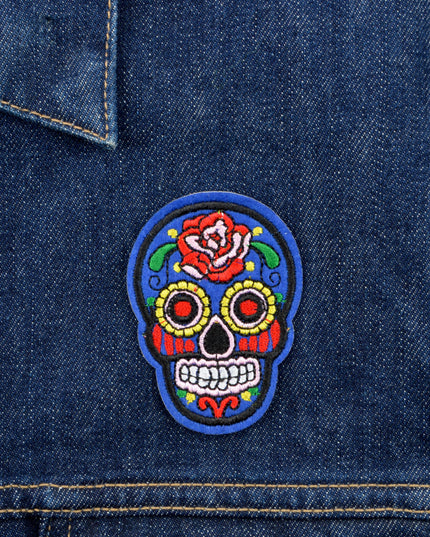 Calavera V Patch - Unique Halloween Costume Accessory