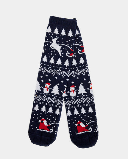 Unisex Christmas Socks - Trees, Snowmen, and Santa Design