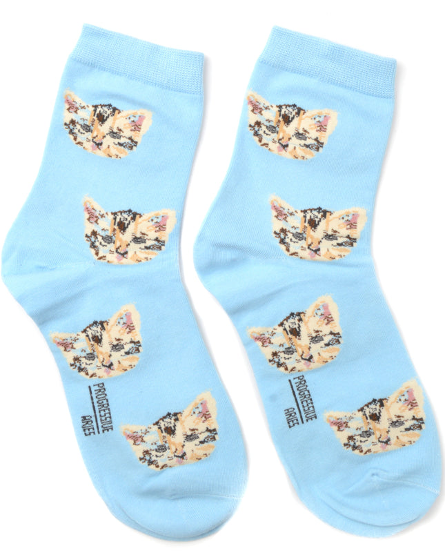 Cat Socks - Blue Fun