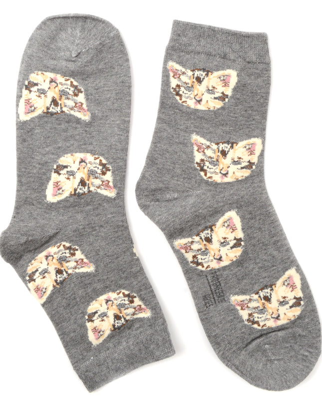 Cat Socks - Zokni Grey Design