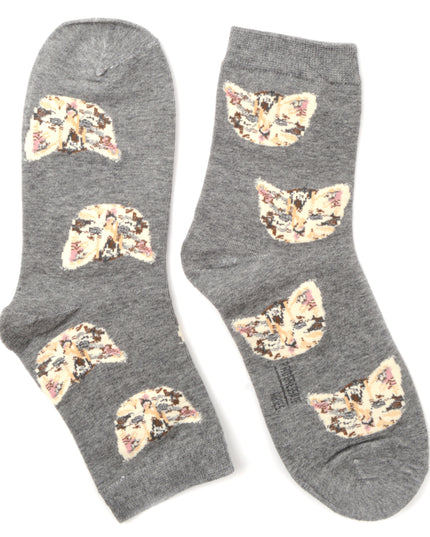 Cat Socks - Grey Design