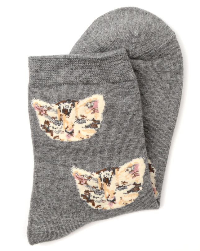 Cat Socks - Grey Design