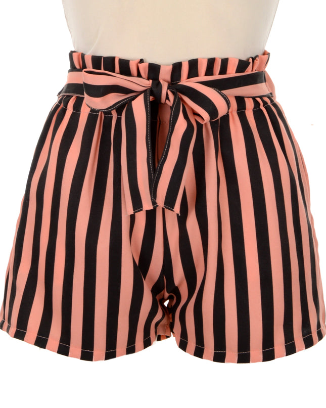Striped Shorts - Pink