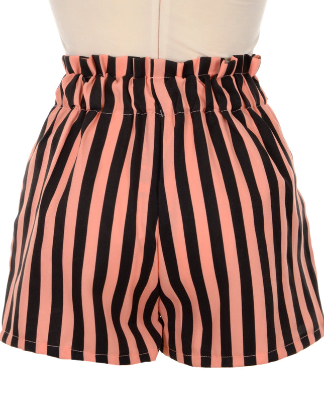 Striped Shorts - Pink