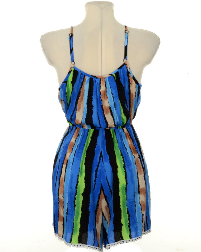 Blue Striped Romper