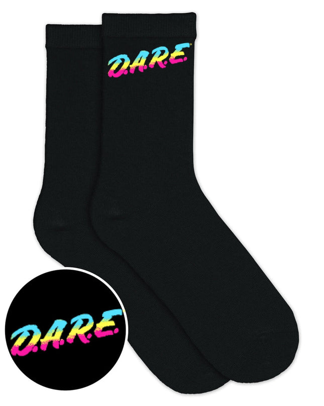 Black DARE Socks (Fits Sizes 8-12M |  7-11W)