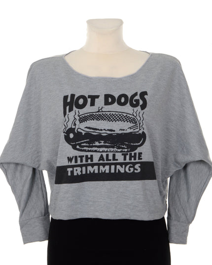 Batwing Sweater - Hot Dog