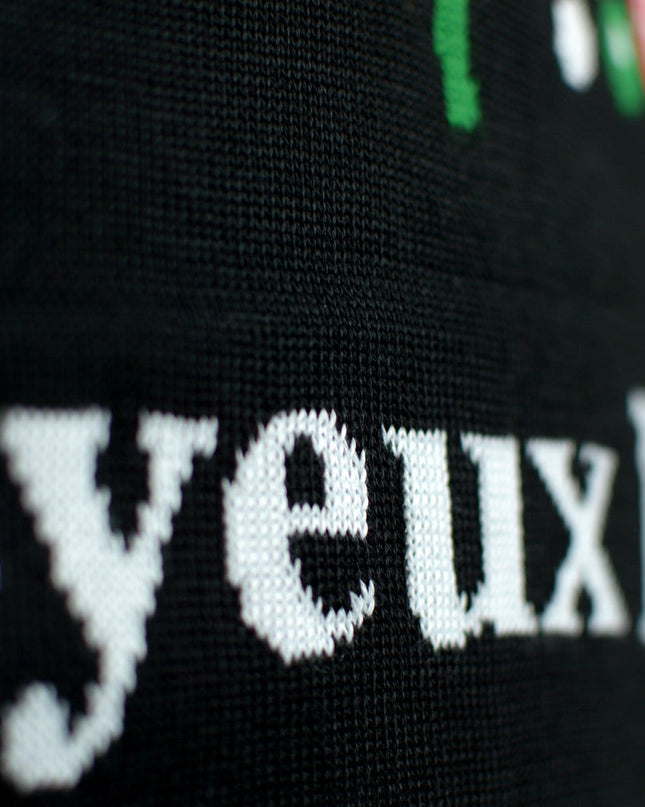 Black Merry Christmas Couple Christmas Sweater