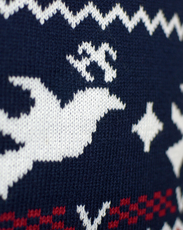 Christmas Sweater for Men with Reindeer and Patterns