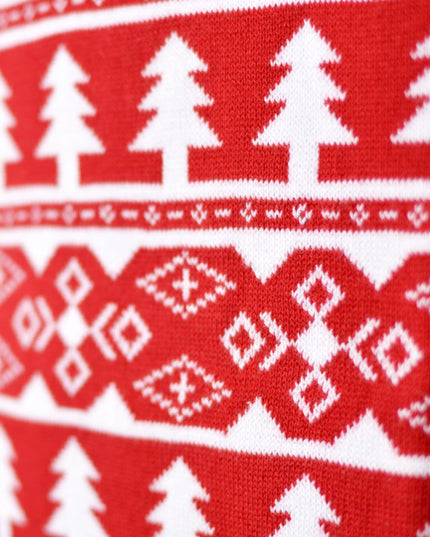 Family Christmas Sweater with Little Dog