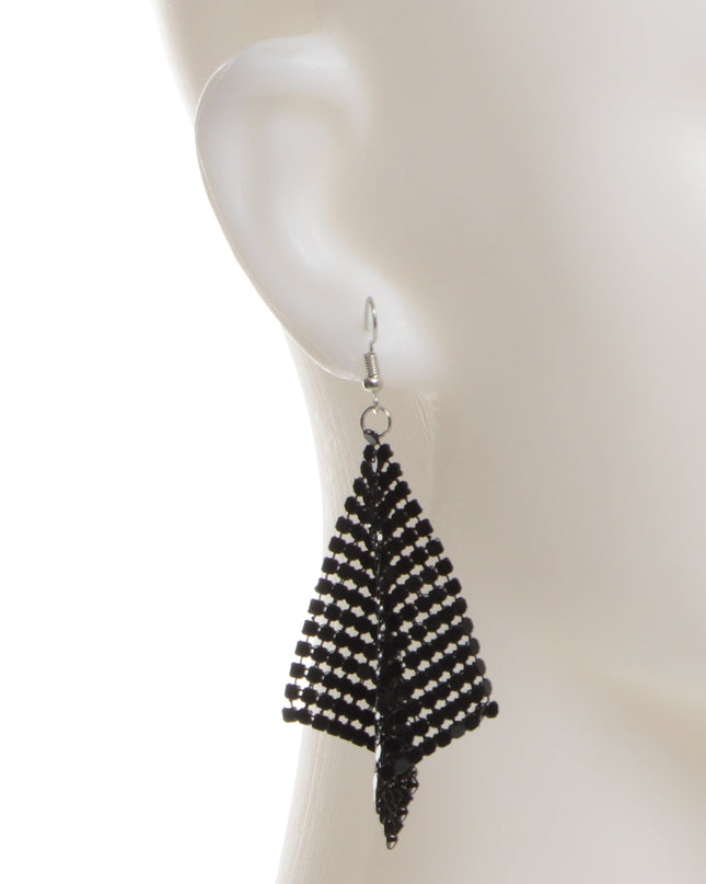 Black Disco Earrings for Christmas