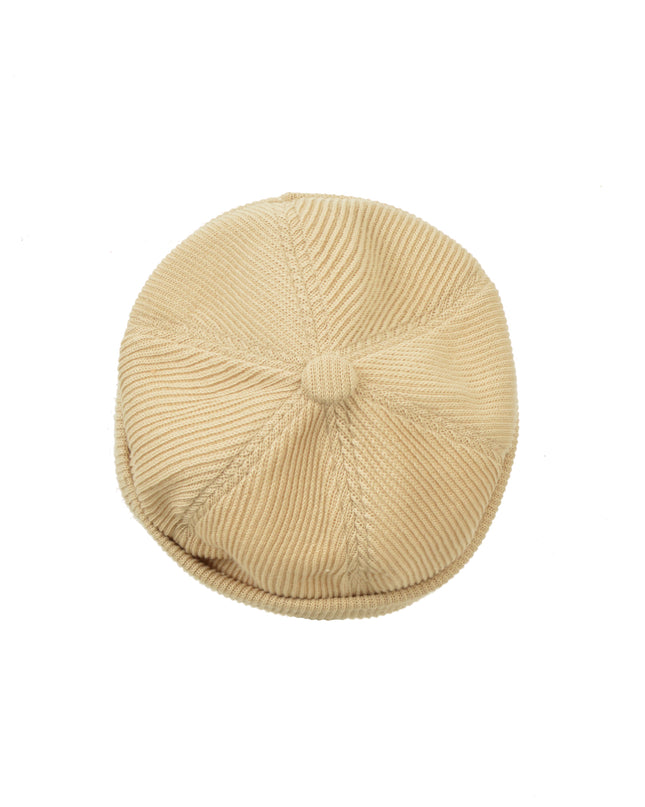 Beige Knitted Docker Cap for Christmas Accessories
