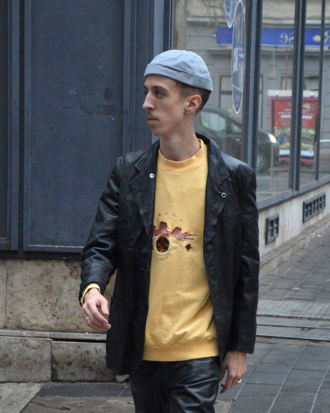 Light Gray Cord Docker Cap - Christmas Style