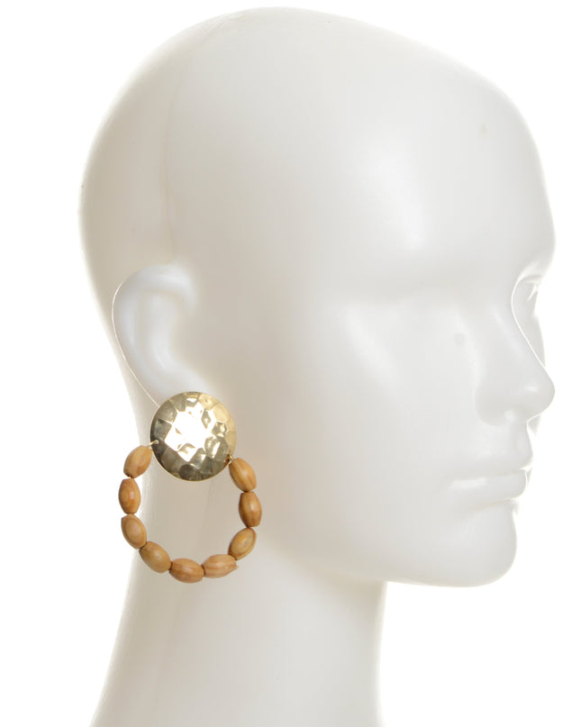 Wooden Beads Earrings