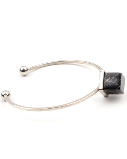 Black Cube One Stone Bracelet