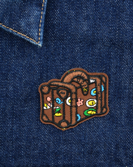 Brown Suitcase Patch | Travel Accessory