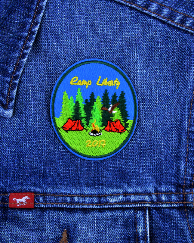 Camping Iron-On Patch