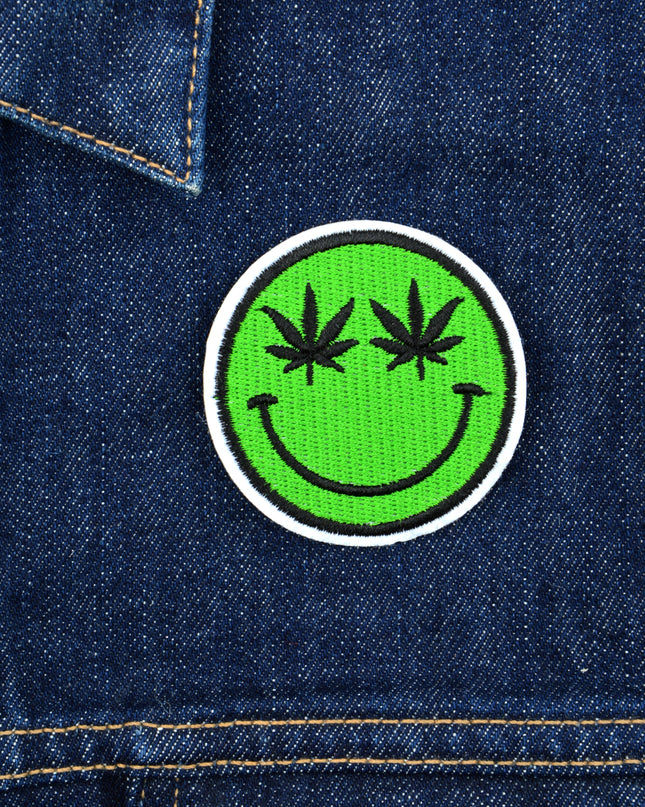 Relaxed Smile Iron-On Patch