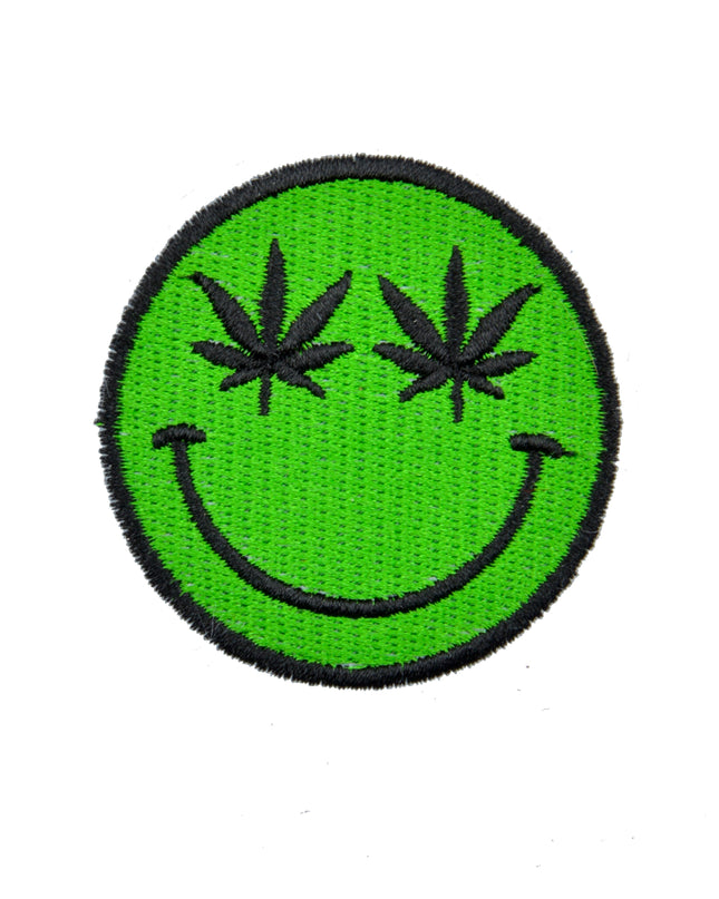 Relaxed Smile Iron-On Patch