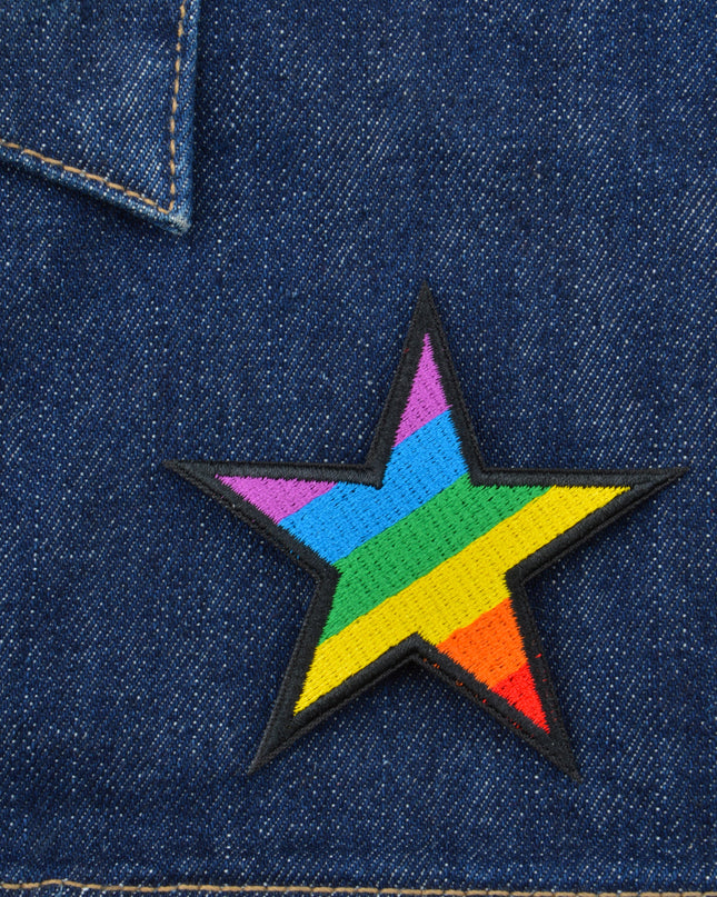 Rainbow Star Patch - Colorful and Fun Decoration