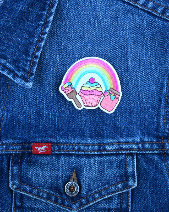 Rainbow Muffin Patch
