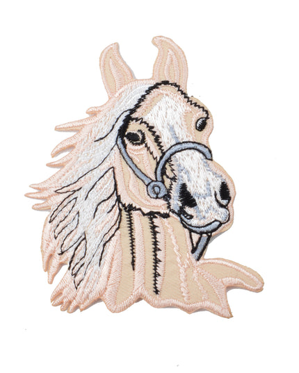 Valkoinen hevonen -korjaus – elegantti kirjailuasuste