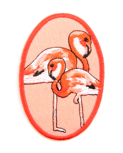 Iron-On Patch - Flamingos