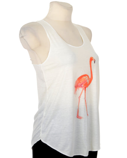 Flamingo Print Sleeveless Top for Men and Women