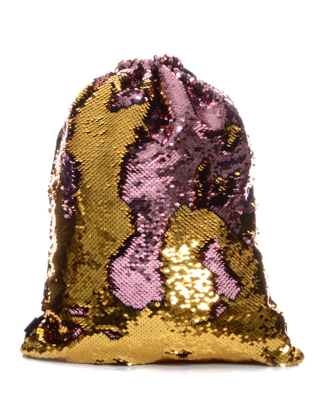 Glitter Gym Bag - Gold