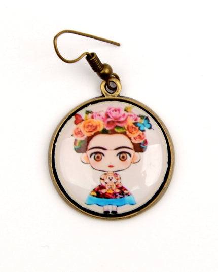 Picture Earrings - Frida Kahlo II | Holiday Earrings for Women