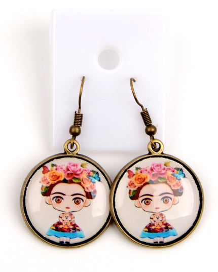 Picture Earrings - Frida Kahlo II | Holiday Earrings for Women