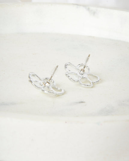 Silver Flower Earrings