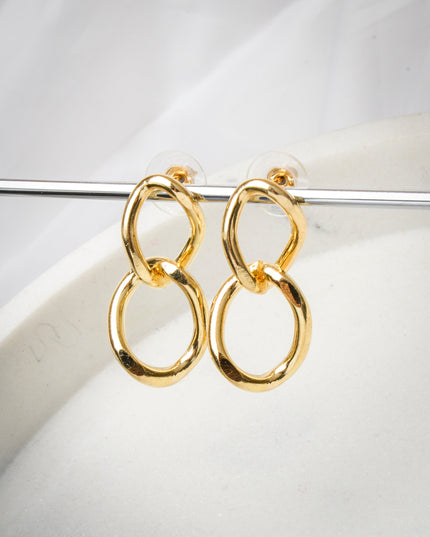 Gold Chain Design Earrings