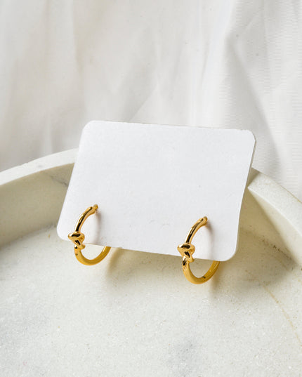 Earrings - Moon Gold Knot