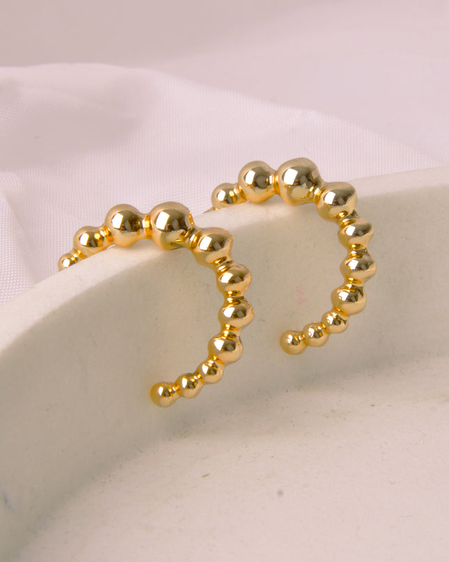 Earrings - Moon Gold Berry