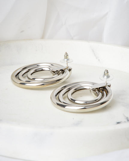 Earrings - Round | Handle: fulbevalo-round-twisted-silver-ii