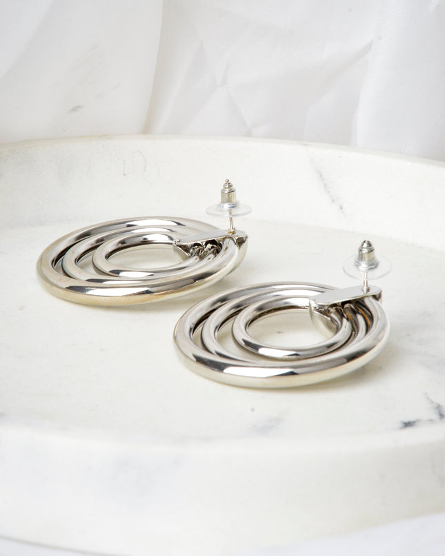 Earrings - Round | Handle: fulbevalo-round-twisted-silver-ii