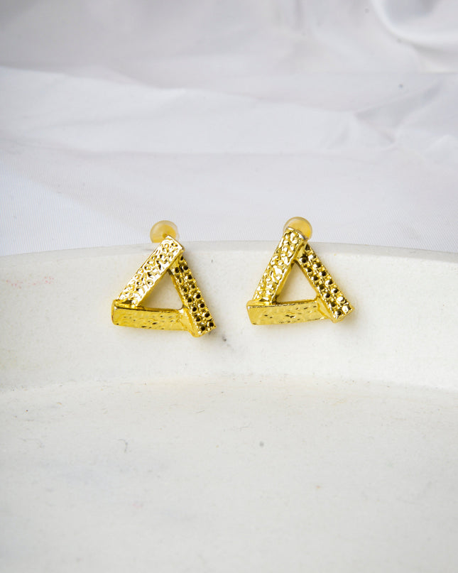 Earrings - Triangle Gold