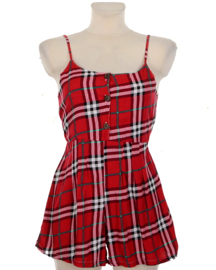 Button Romper - Checkered I