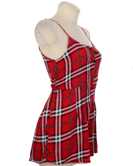 Button Romper - Checkered I